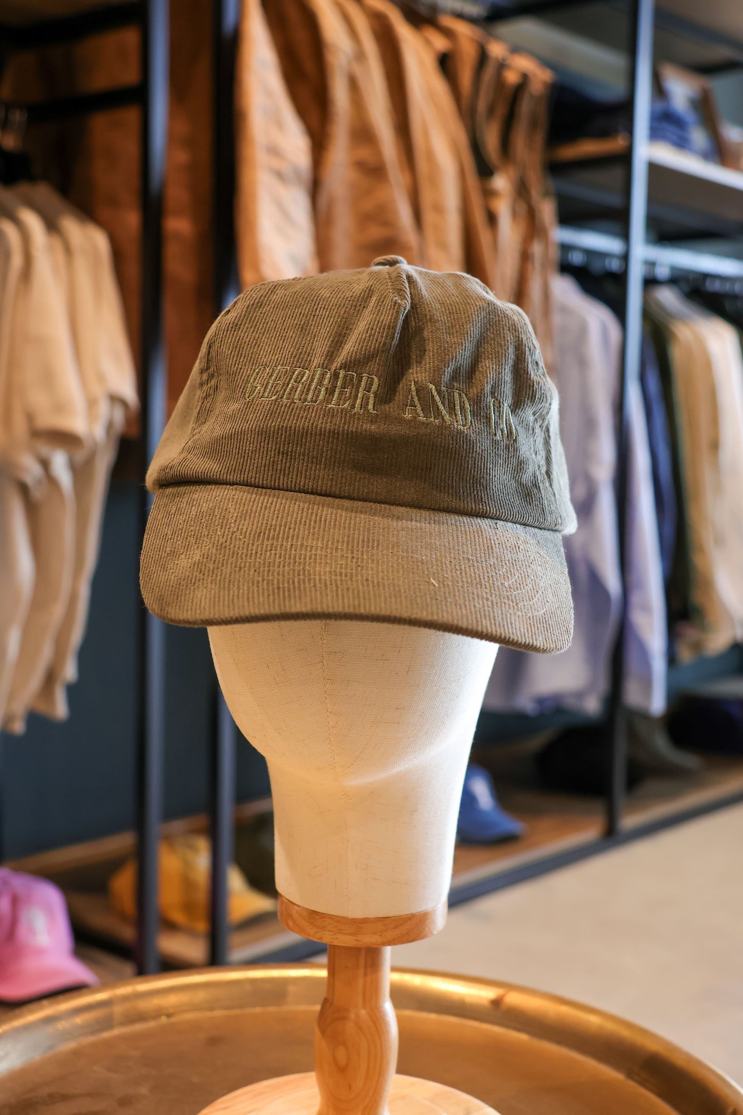 Branded Corduroy Cap