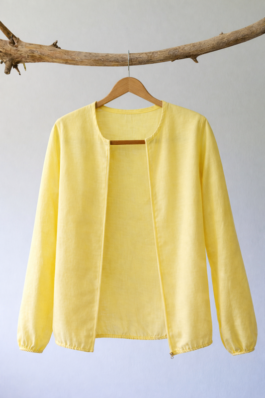 Women's Lanzi Linen Bomber