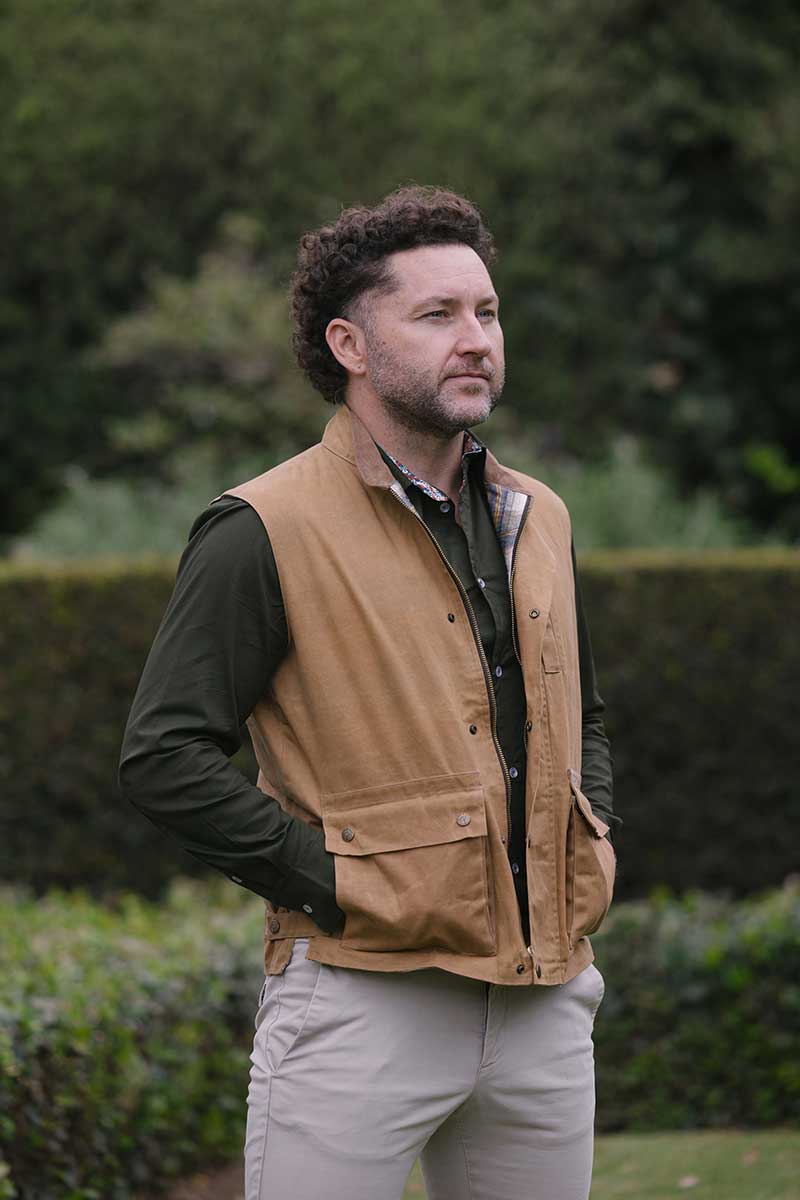 Men's Wax Cotton Gilet