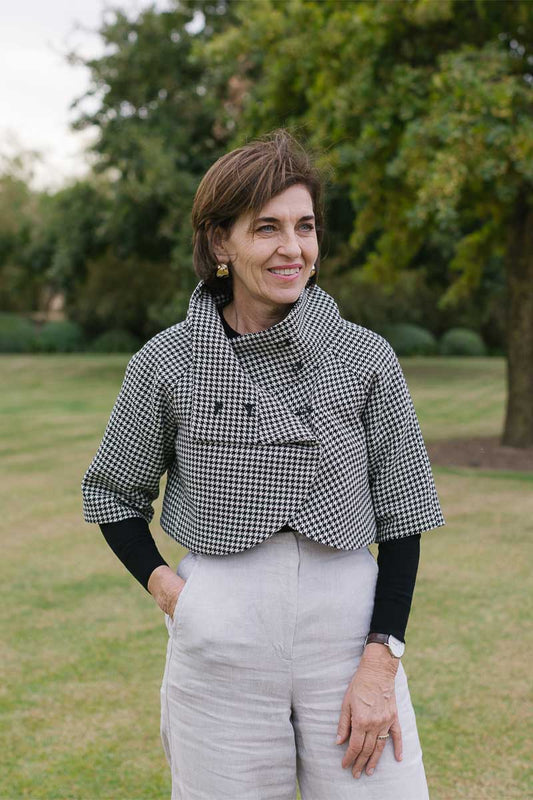 Women's Houndstooth Bolero Jacket (Made to Order)