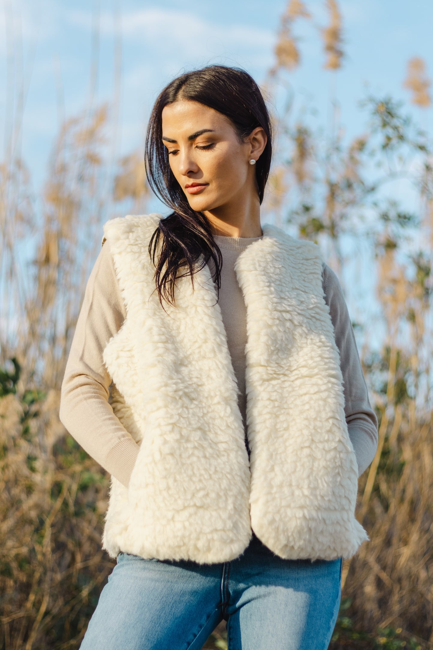 Ladies' Sherpa Wool Gilet