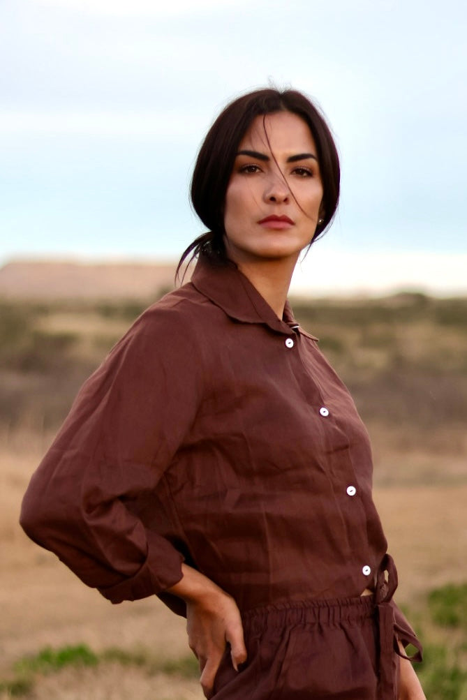 Women's Essential Linen Blouse