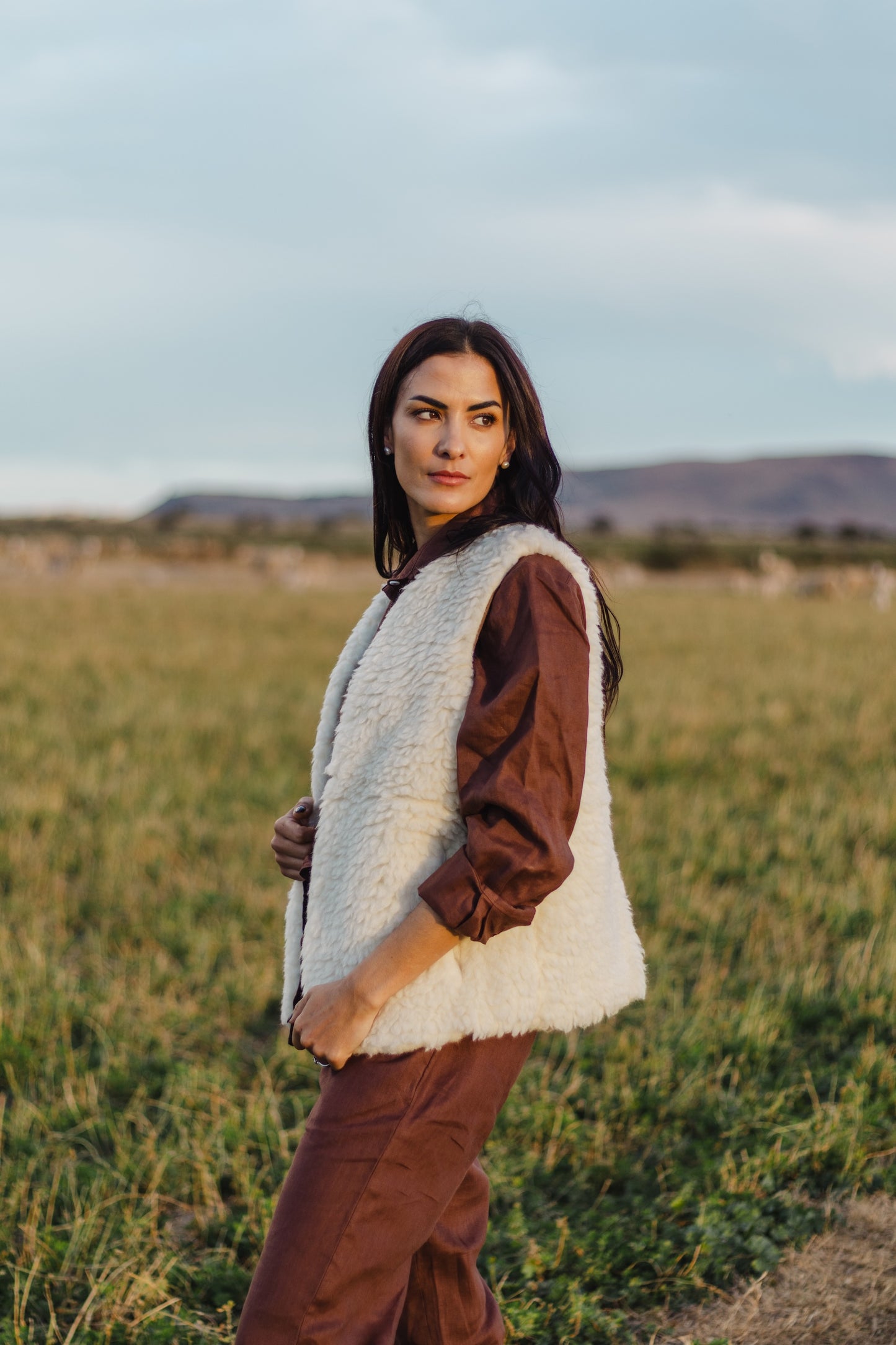 Ladies' Sherpa Wool Gilet