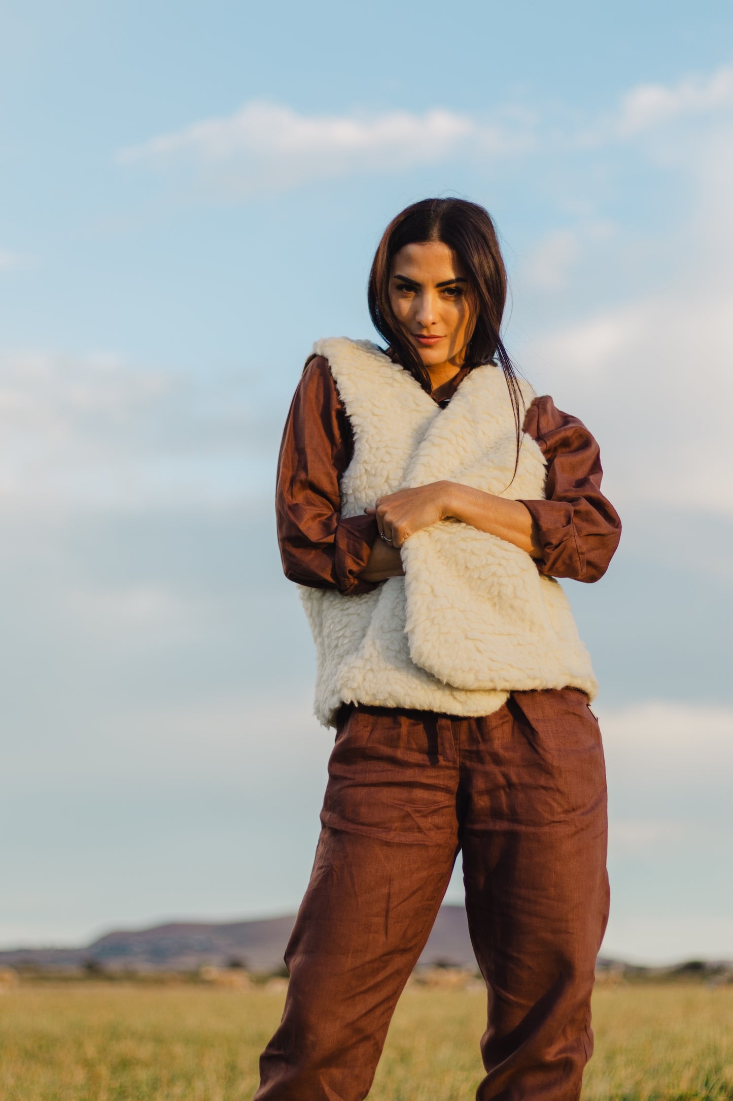 Ladies' Sherpa Wool Gilet