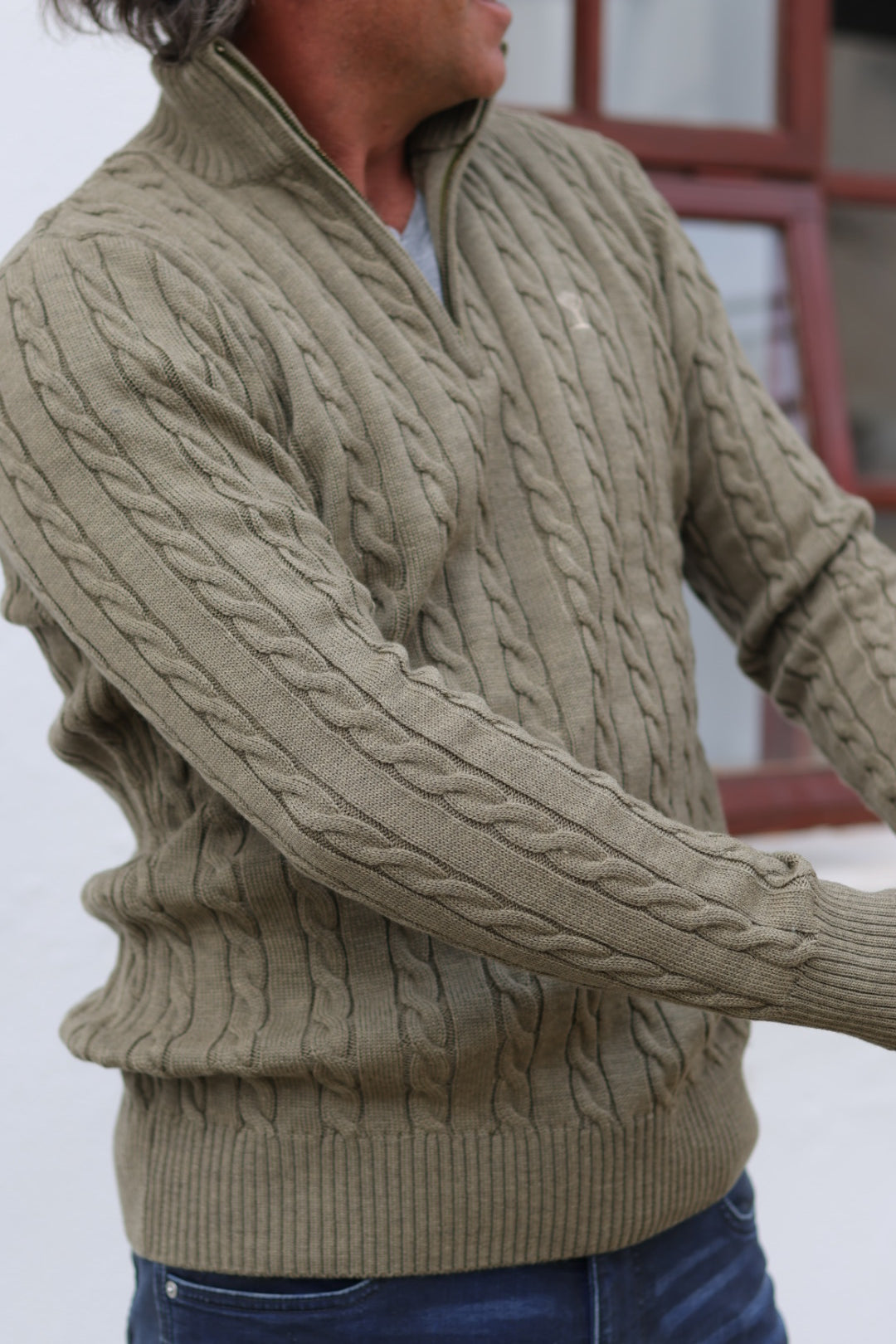Cable Knit 1/4 Zip Jerseys