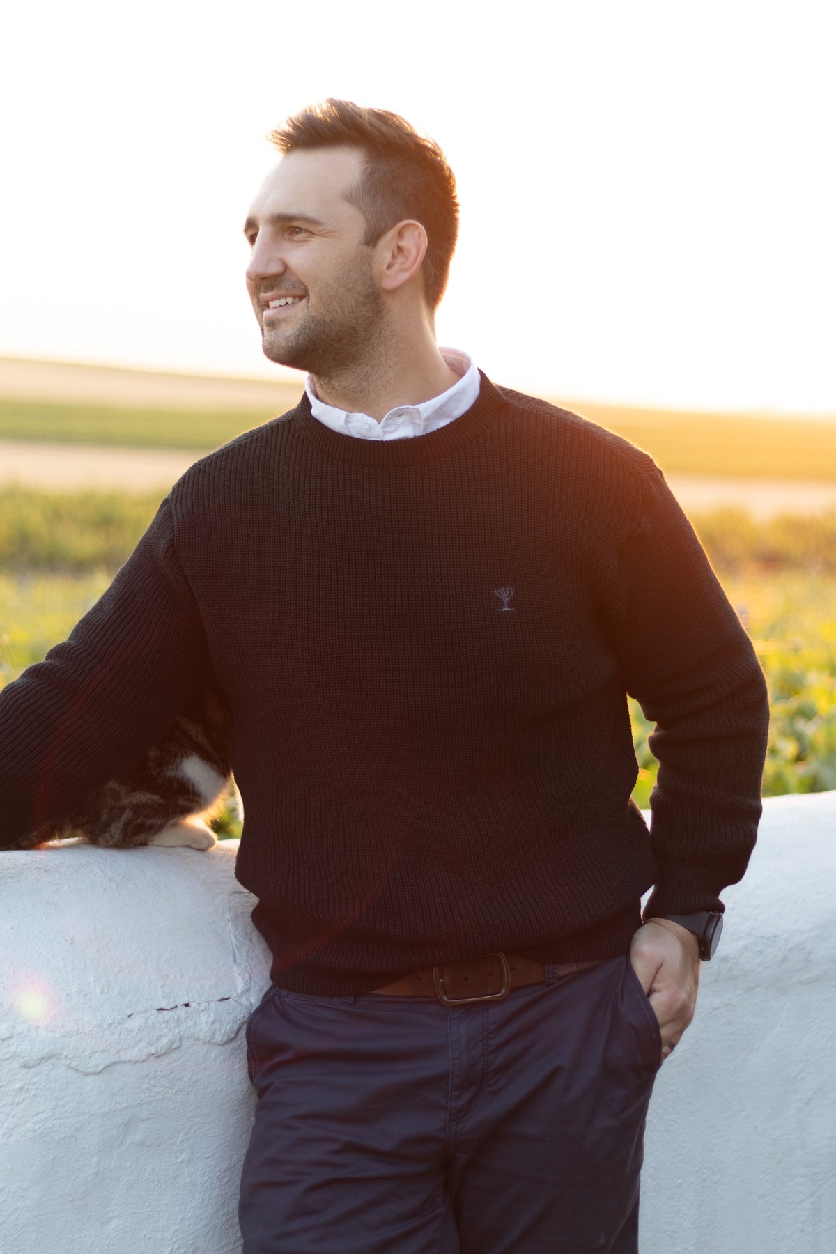 Men's Ribbed Crew Neck Jersey