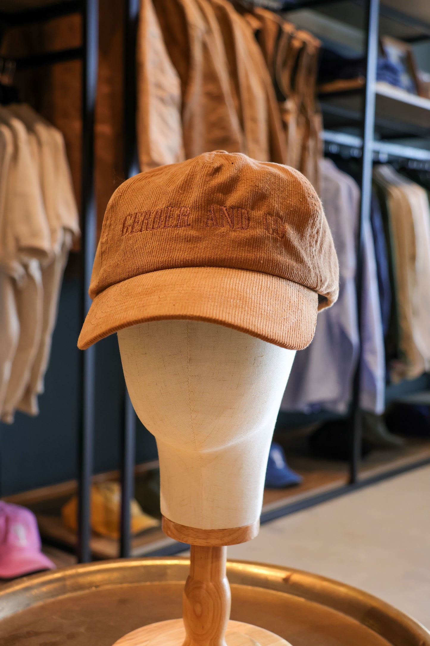 Branded Corduroy Cap