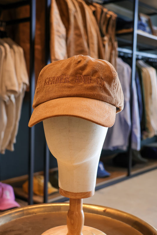 Branded Corduroy Cap