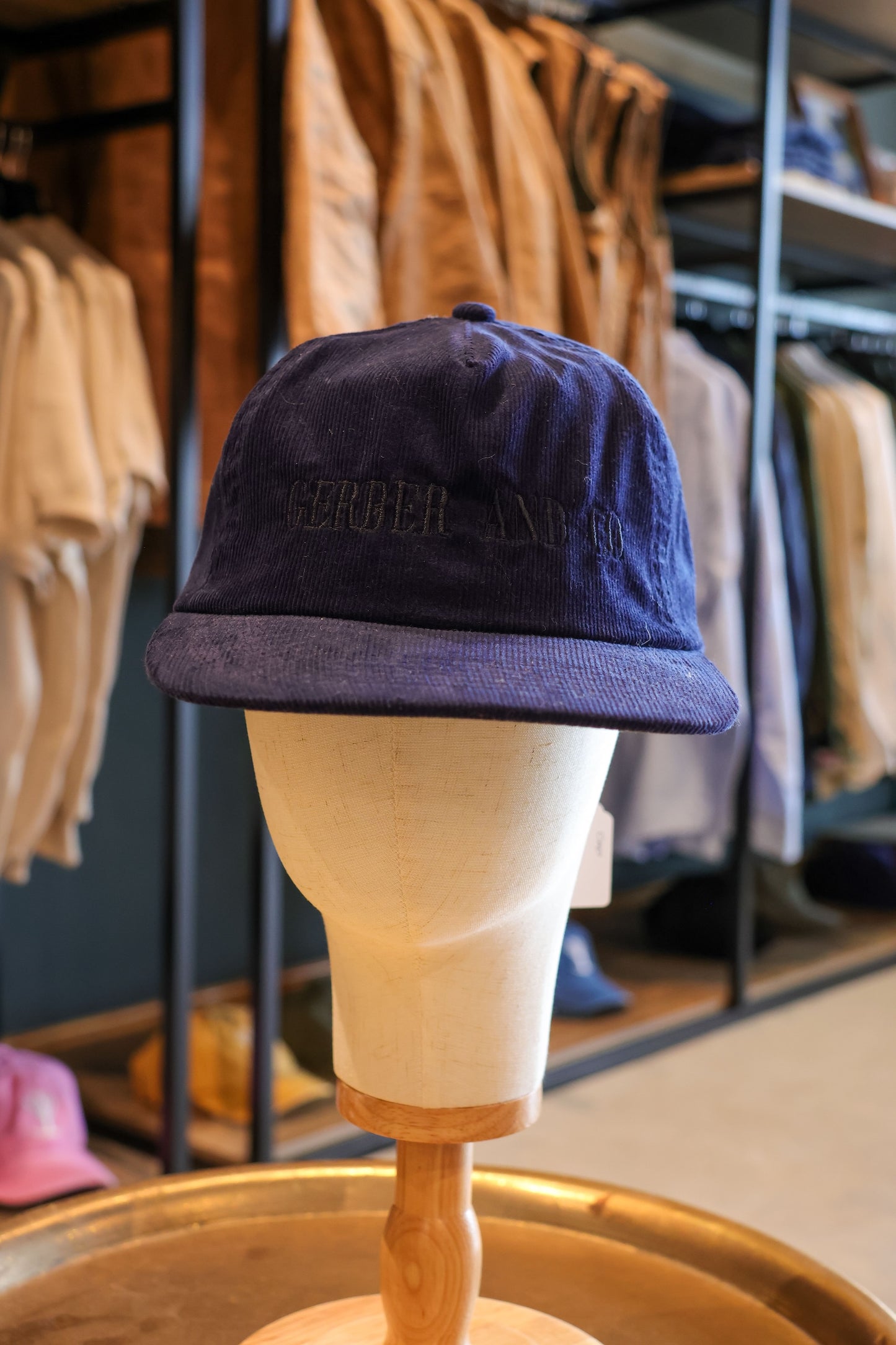 Branded Corduroy Cap