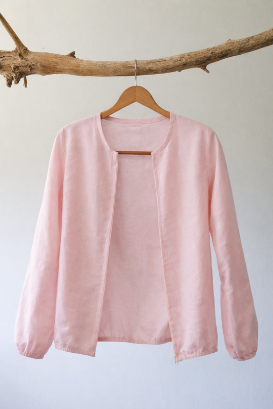 Women's Lanzi Linen Bomber