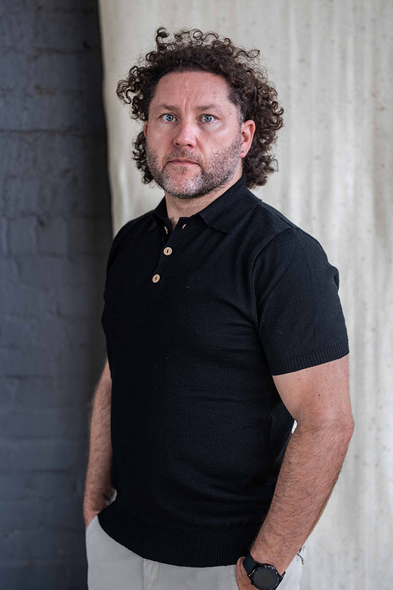 Men's Knitted Golf Shirt