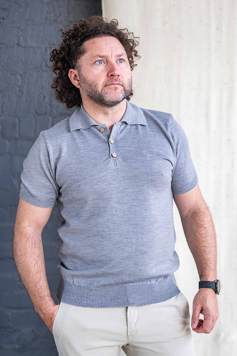 Men's Knitted Golf Shirt