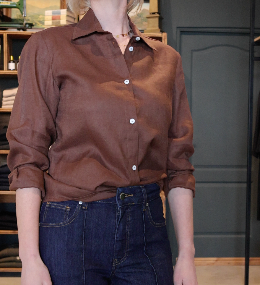 Women's Essential Linen Blouse